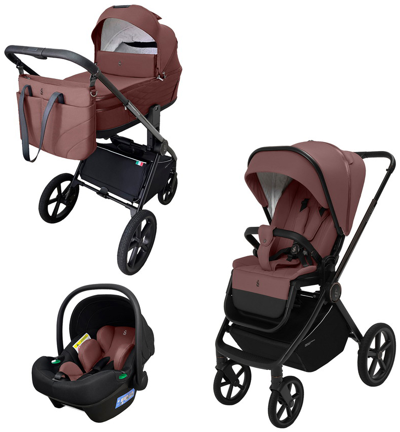 Детская коляска 3 в 1 Sweet Baby SBL Elegante Therma 427644 Mokka