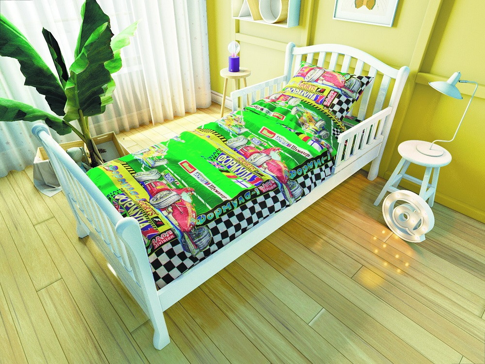 Постельное белье для подростковой кровати Nuovita Формула 2 (2 предмета) зеленый