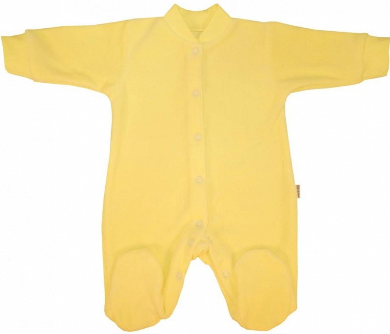 Комбинезон Папитто велюр однотонный И53-526 желтый 50