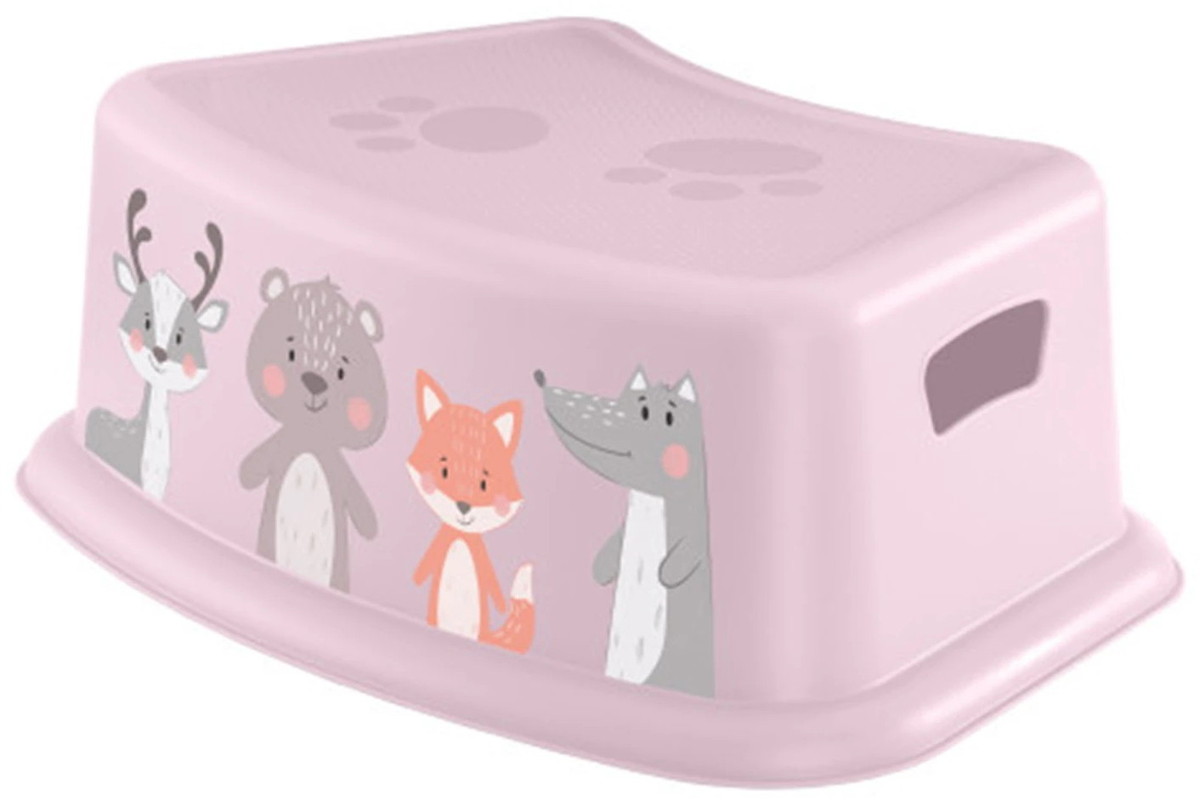 Подставка для умывания Пластишка с декором 431316505 розовый