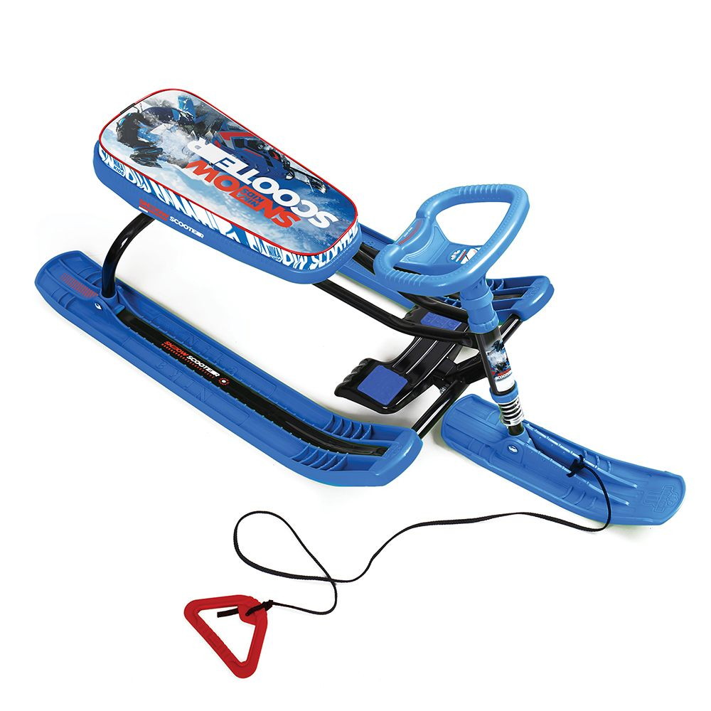 Детский снегокат Nika Тимка Спорт 2+ ТС2+/Г с гонщиком (черный каркас)