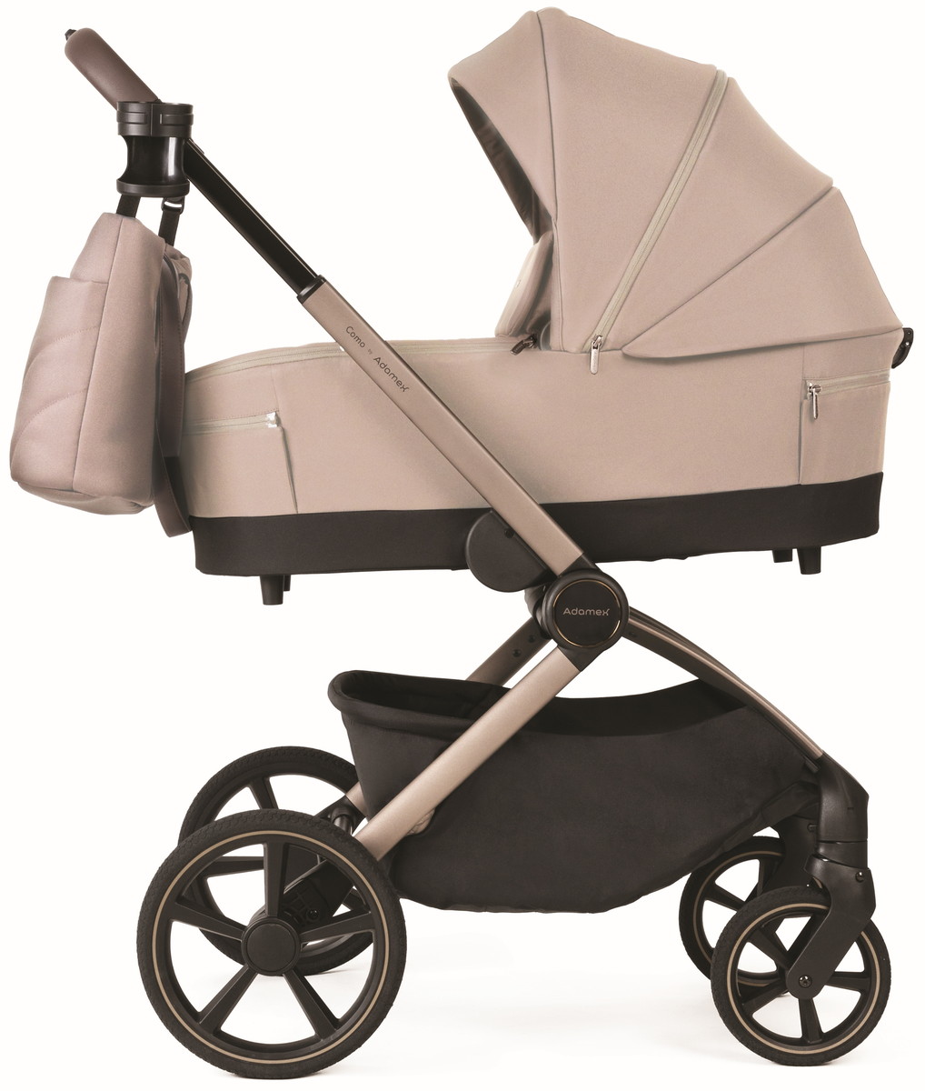 Детская коляска Adamex Como 2 в 1 natura beige — св. беж — рама беж