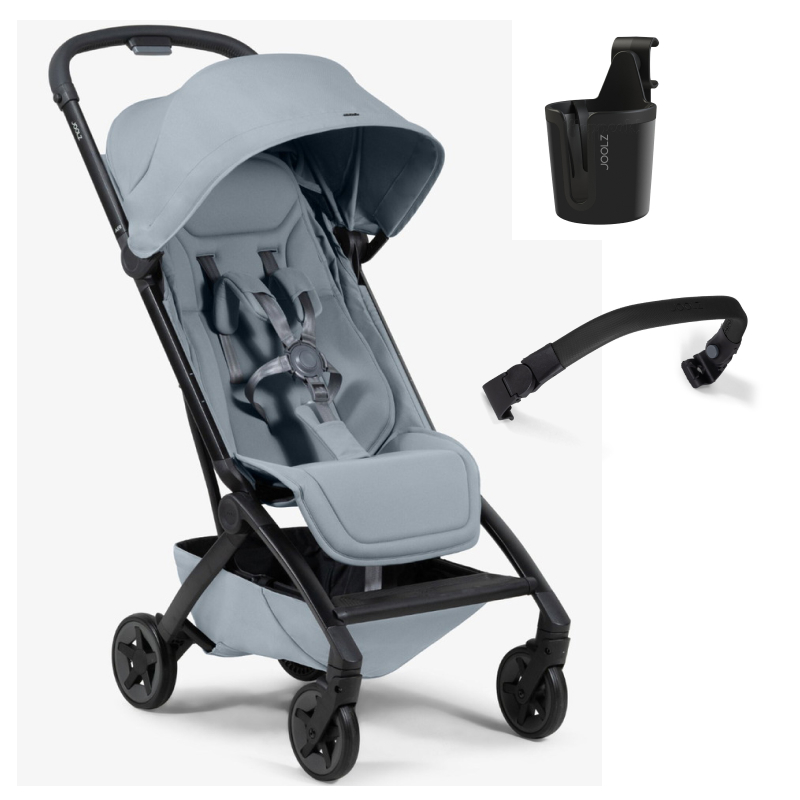 Детская прогулочная коляска Joolz Aer 2 SE с бампером и подстаканником Pebble Grey