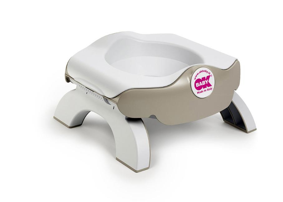 Детский дорожный горшок Ok Baby Roady складной серый пастель-20