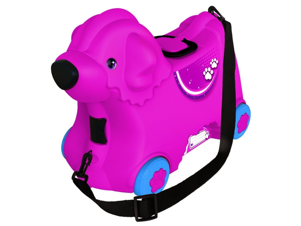 Детский чемодан Big на колесиках розовый 55353