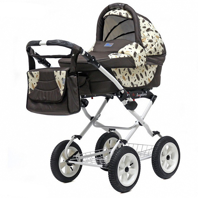 Детская коляска Teddy (BartPlast) Angelina Lite PKL WO01 бежевый