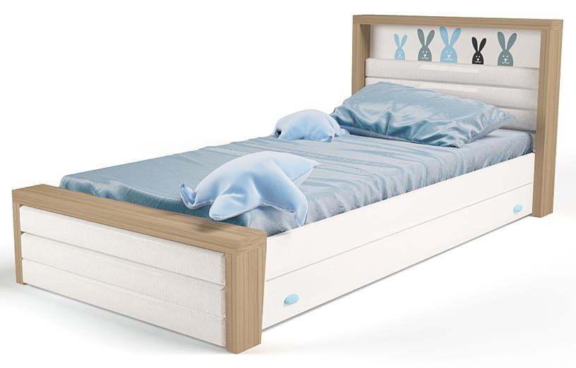 Детская подростковая кровать ABC-King MIX Bunny №4 160х90 см голубой