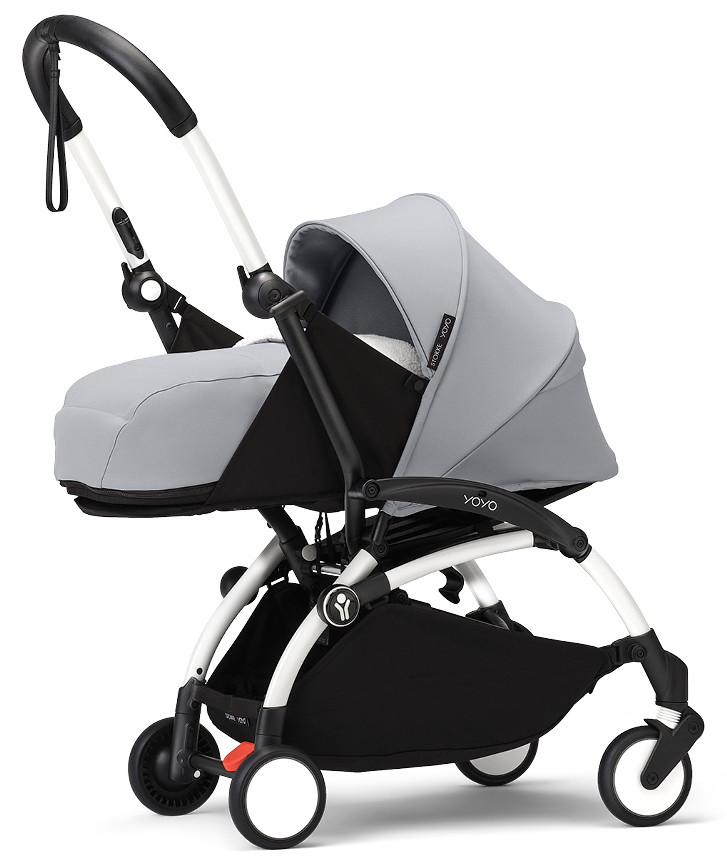 Коляска для новорожденных Stokke YOYO3 Newborn Pack 0+ рама белая White Stone