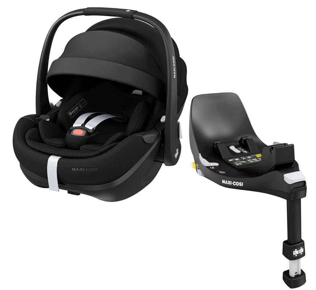 Автокресло Maxi-Cosi Pebble 360 Pro 0-13 кг с базой Family Fix 360 8052390110 Twillic Black/черный (2024)