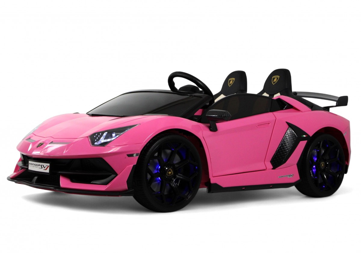 Детский электромобиль RiverToys Lamborghini Aventador SVJ A111MP PINK/розовый