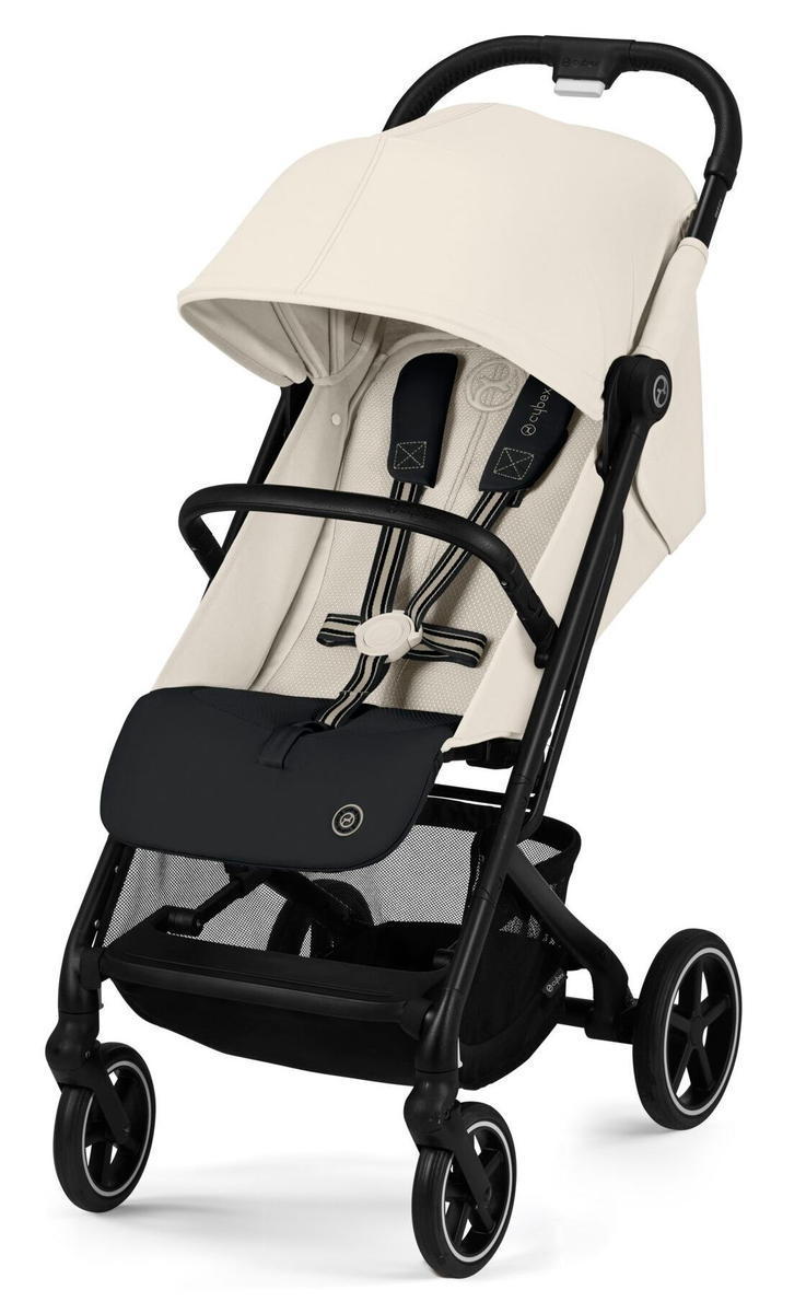 Прогулочная коляска Cybex Beezy 2024 Canvas White с дождевиком и бампером