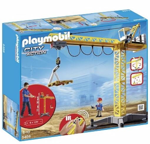 Детская игрушка Playmobil Стройка: Большой строительный кран на инфракрасном управлении