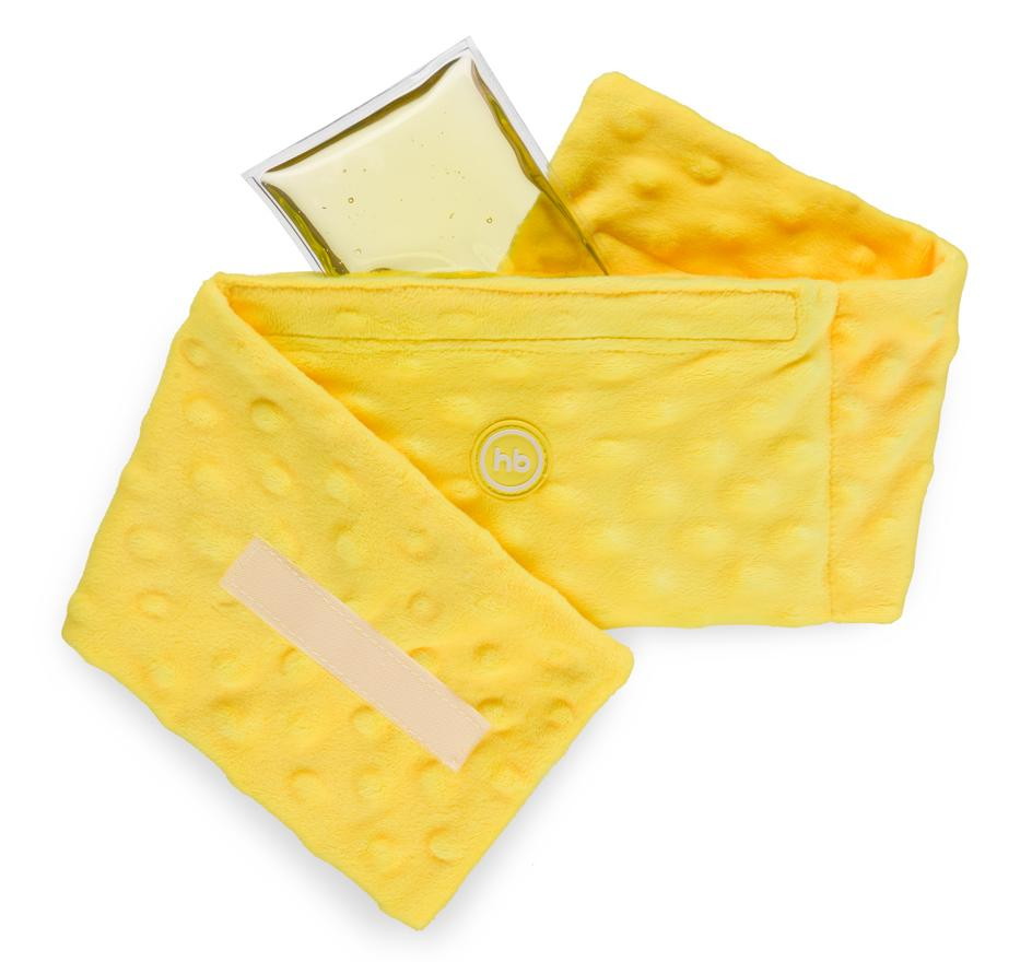 Анти-коликовая гелевая грелка Happy Baby Fusion Care с чехлом yellow