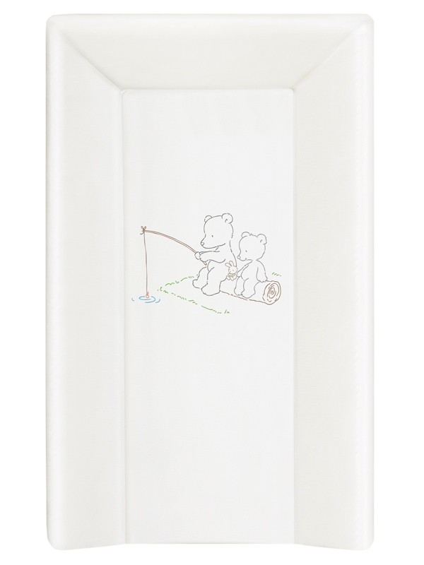 Детский пеленальный матрас Ceba Baby мягкий с изголовьем 70 см W-103-004-100 Papa Bear White