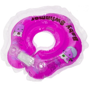 Круг для купания Baby Swimmer 0+ розовый полуцвет