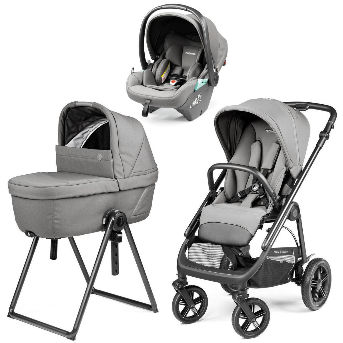 Коляска Peg Perego Veloce TC New Belvedere Lounge 3 в 1 Mercury