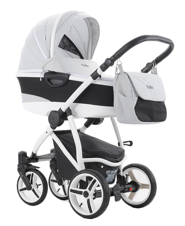 Детская коляска Aro Team Emilio New 2 в 1 W11 серая сетка