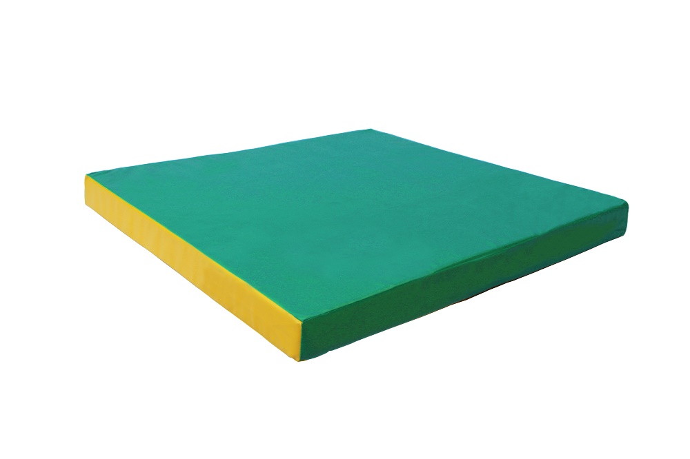 Мат КМС № 2 (100 х 100 х 10) зелёно/жёлтый