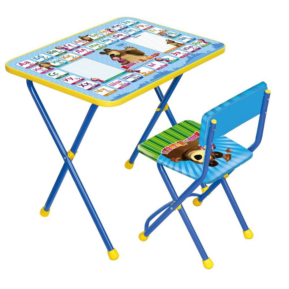 Детский набор мебели Nika Маша и Медведь КП2 Азбука-2 арт.КП2/2