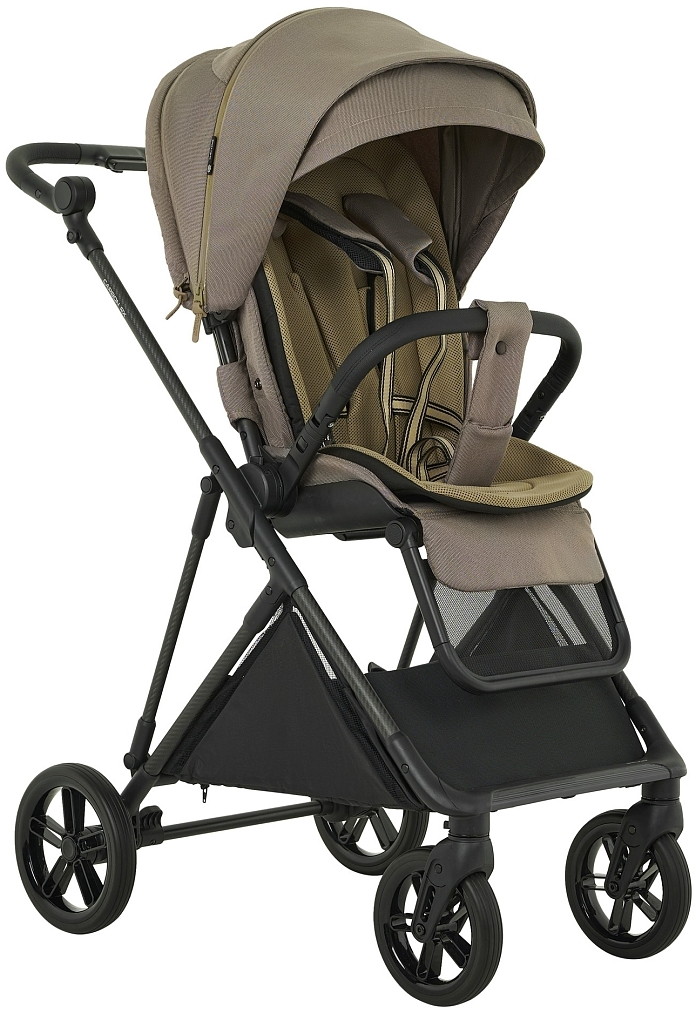 Детская прогулочная коляска Pituso Carbon RX Tuareg Beige/рама carbon