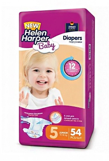 Подгузники Helen Harper Baby Junior 11-18 кг. (54 шт.)