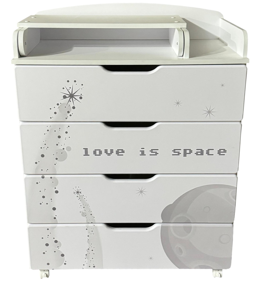 Детский пеленальный комод Антел Ariel белый/Космос