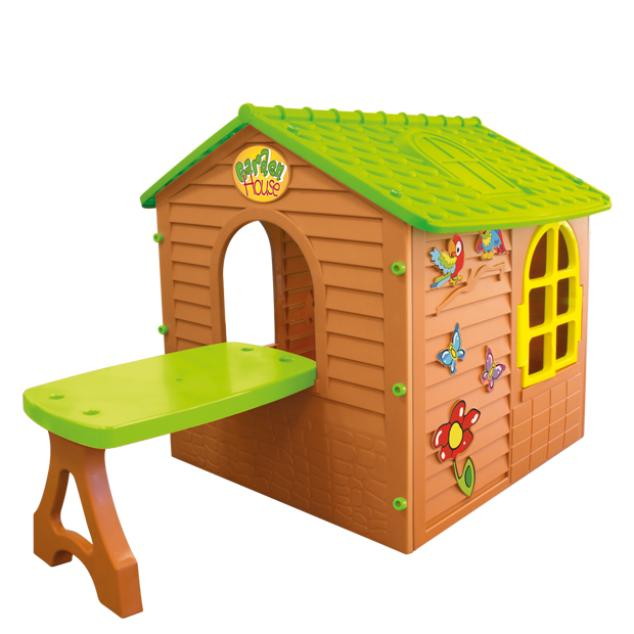 Детский игровой домик Mochtoys со столиком 11045