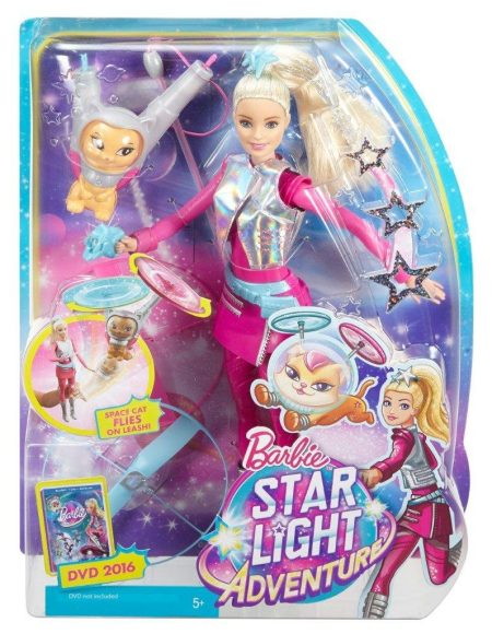 Кукла Mattel Barbie с летающим котом Попкорном из серии Barbie и космические приключения 841194