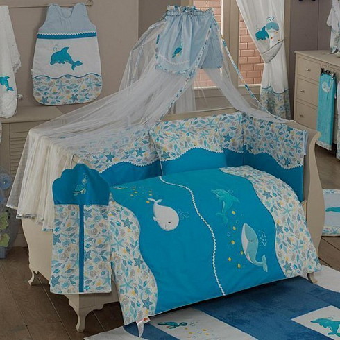 Детский комплект в кроватку Kidboo Sea Life 4 предмета