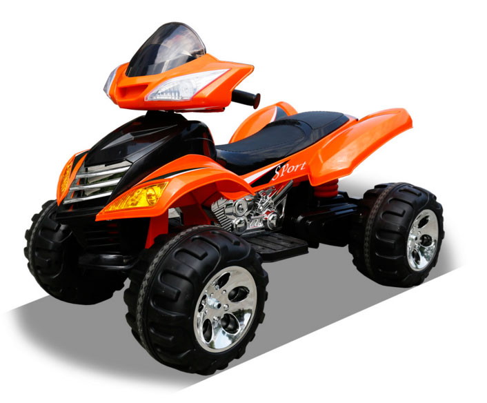 Детский электроквадроцикл RiverToys Е005КХ оранжевый
