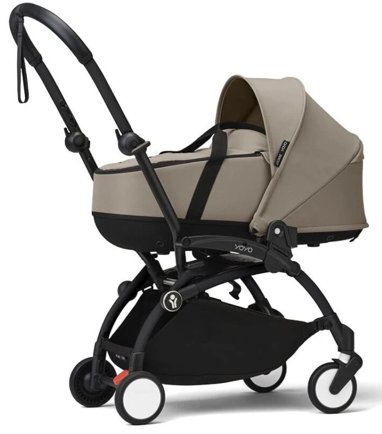 Коляска для новорожденных Stokke YOYO3 Newborn Shell 0+ рама чёрная Black Taupe