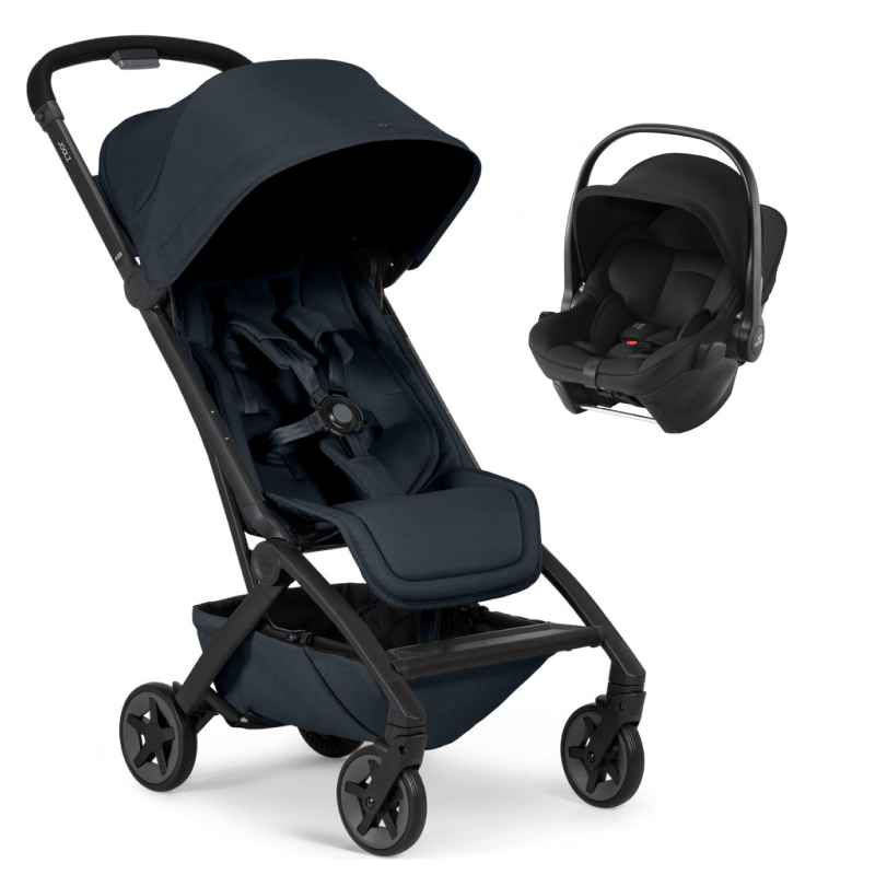 Прогулочная коляска Joolz Aer 2 и автокресло Baby-Safe Core Space Black Dark navy blue