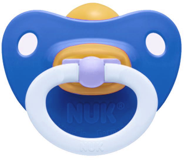 Детская соска-пустышка Nuk Classic Soft латексная 0-6 мес Синий