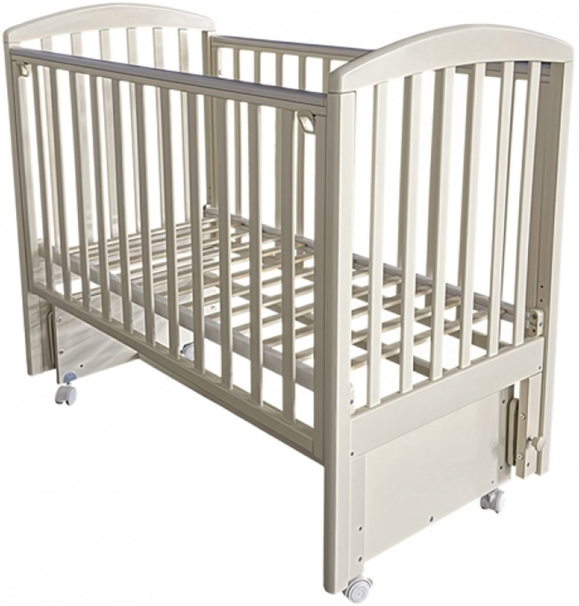 Детская кроватка Oliver Elsa Plus New (маятник универсальный, колесо) слоновая кость