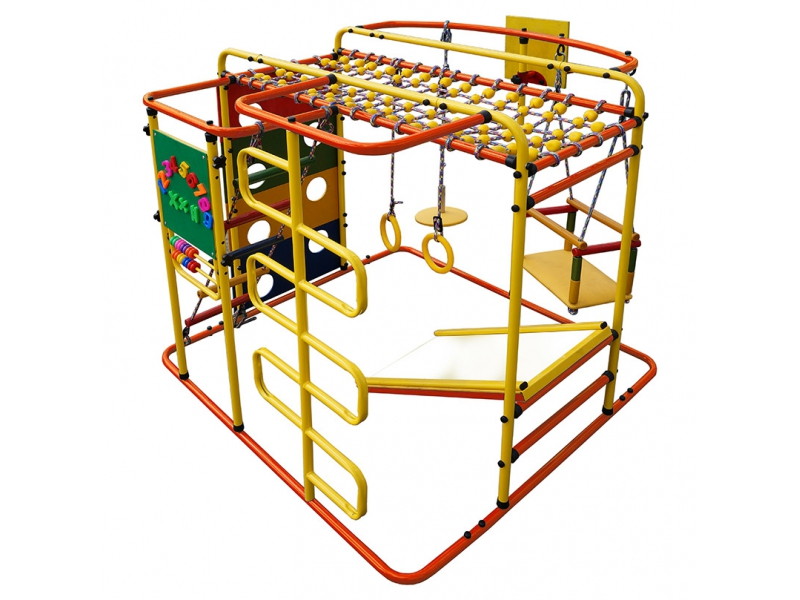 Детский спортивный комплекс Формула здоровья Мурзилка S оранжевый/радуга