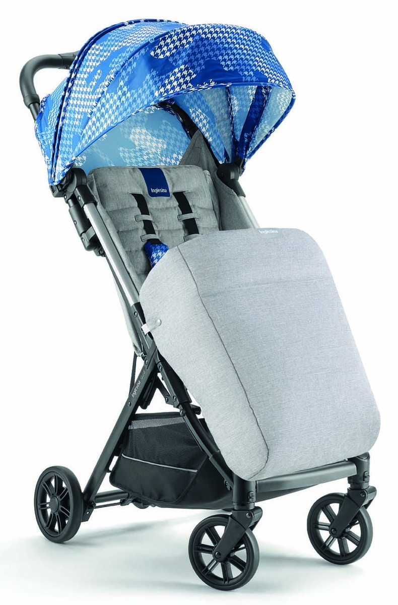 Детская прогулочная коляска Inglesina Quid 2 с накидкой для ног Sparkling Blue