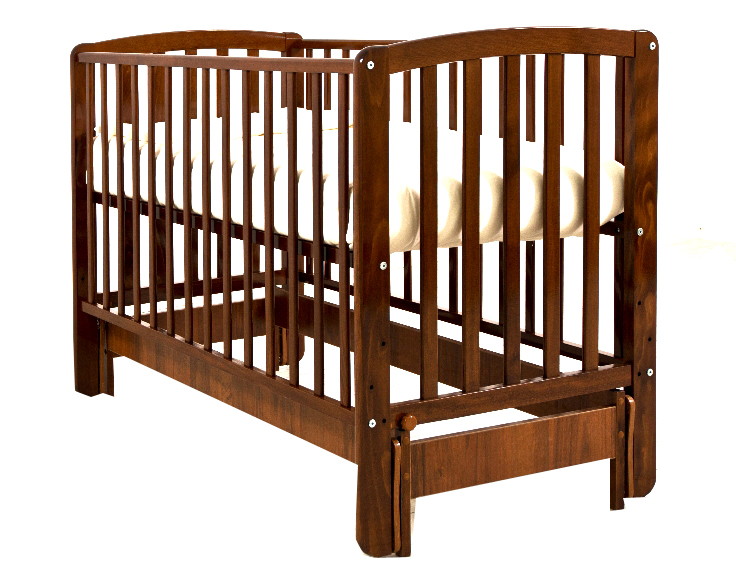 Детская кроватка Angela Bella Бьянка (маятник продольный) 120х60см вишня