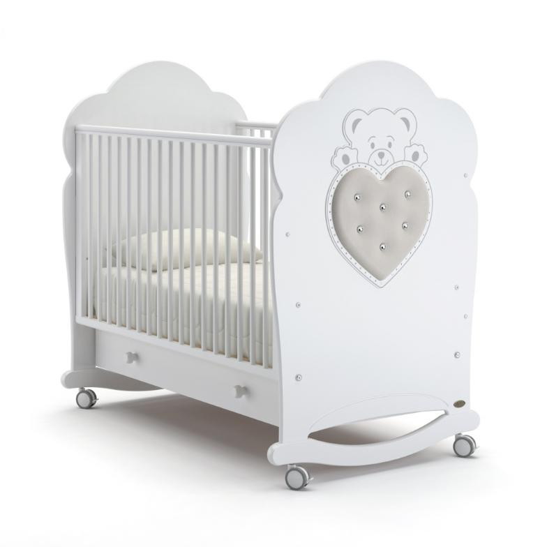 Детская кроватка Nuovita Fortuna dondolo Bianco/Белый