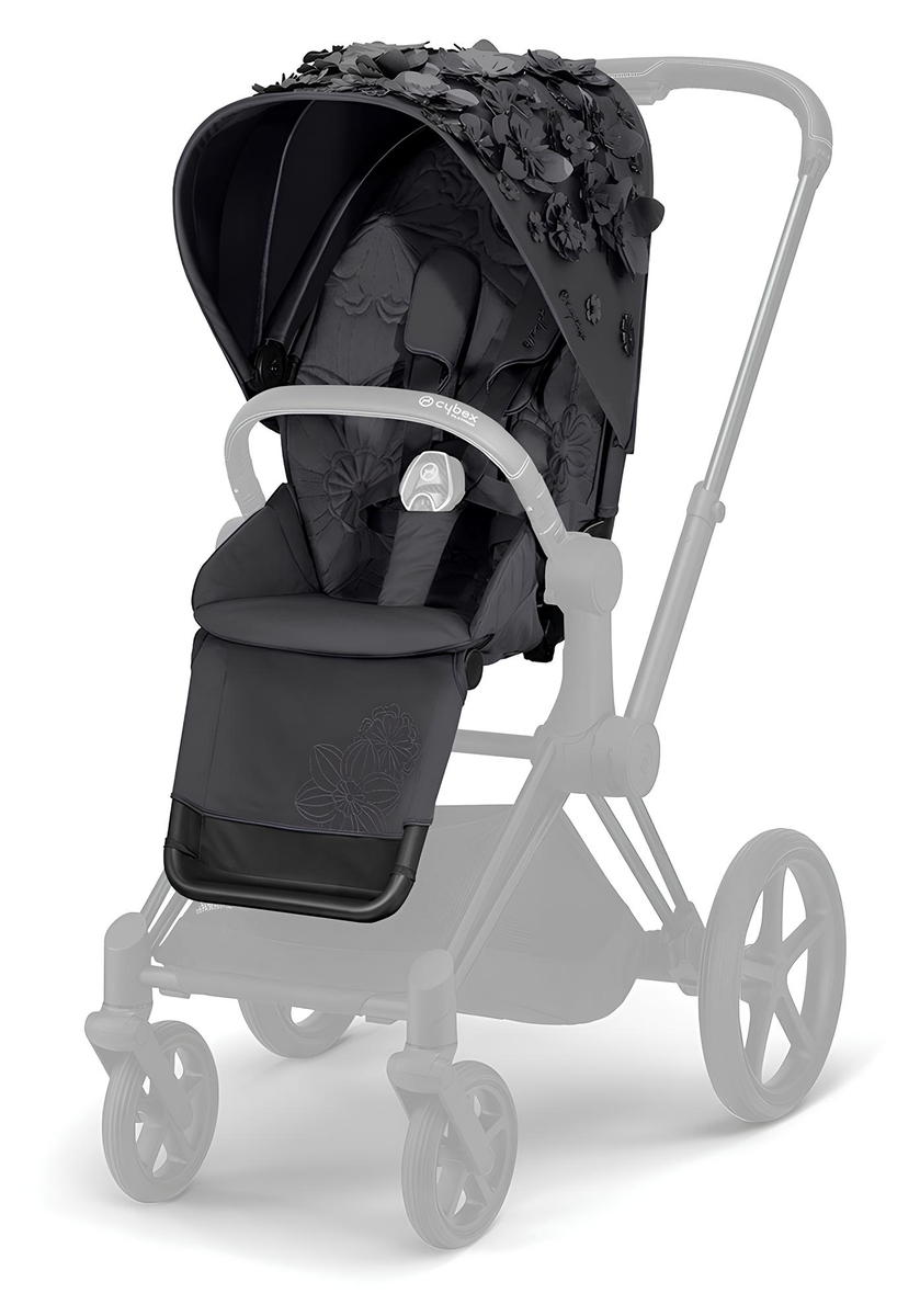 Набор чехлов прогулочного блока для коляски Cybex Priam III Simply Flowers Grey (Dream Grey)