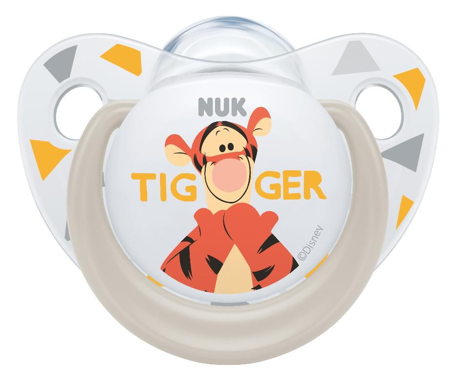 Соска-пустышка силиконовая Nuk Trendline Disney Тигра размер 1 (0-6 мес)