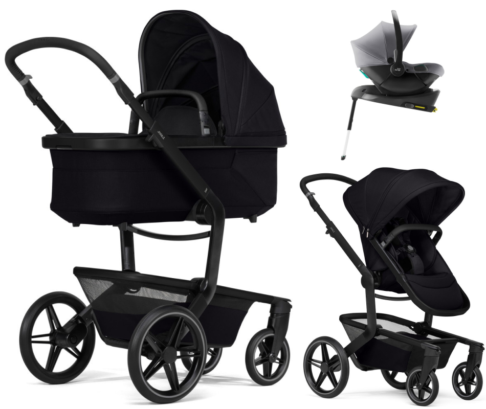 Детская коляска 4 в 1 Joolz Day 5 и автокресло Baby-Safe Core Frost Grey и база Baby-Safe Core Space Black