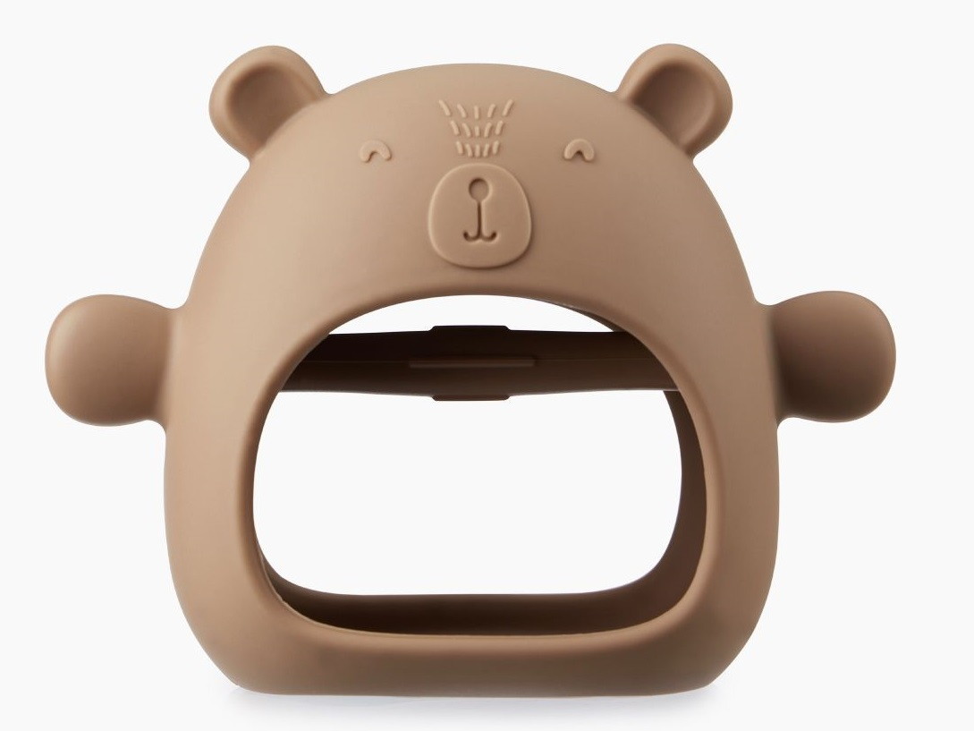 Силиконовый массажер - прорезыватель Happy Baby для десен 20039 caramel