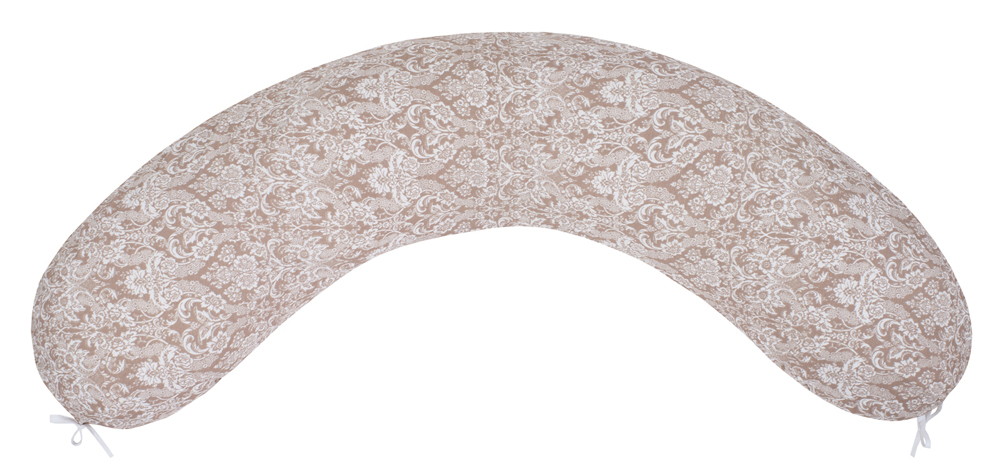 Подушка для беременных AmaroBaby 170x25 см дамаск/кофе