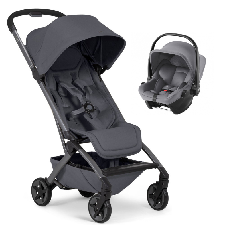 Прогулочная коляска Joolz Aer 2 и автокресло Baby-Safe Core Frost Grey Stone grey