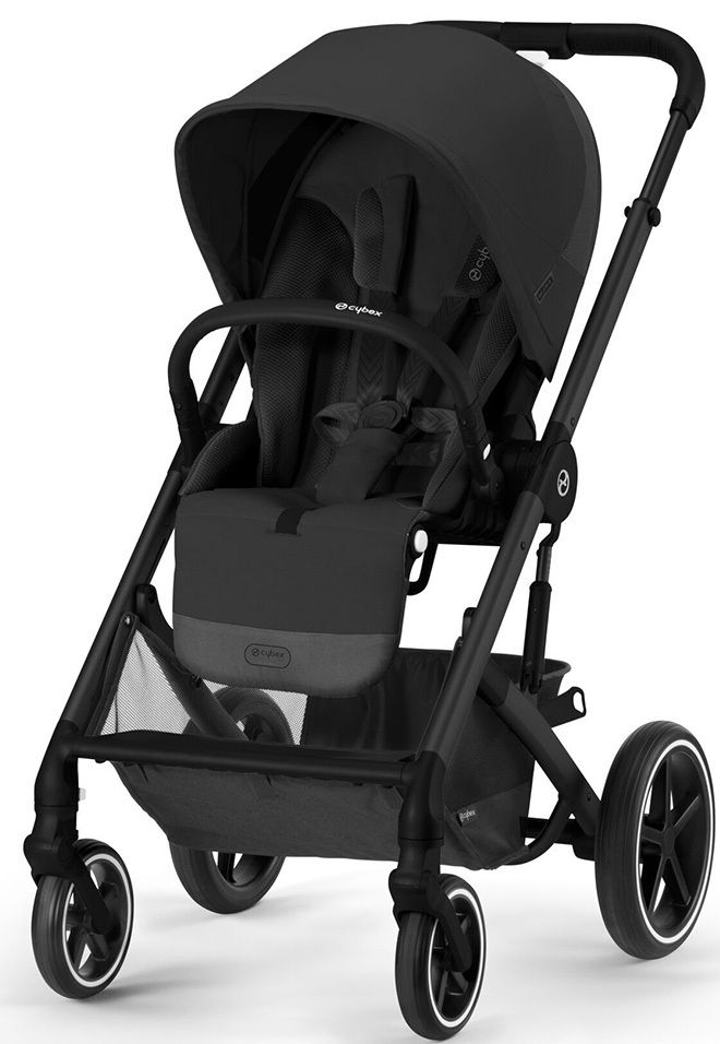 Прогулочная коляска Cybex Balios S Lux BLK Moon Black с дождевиком