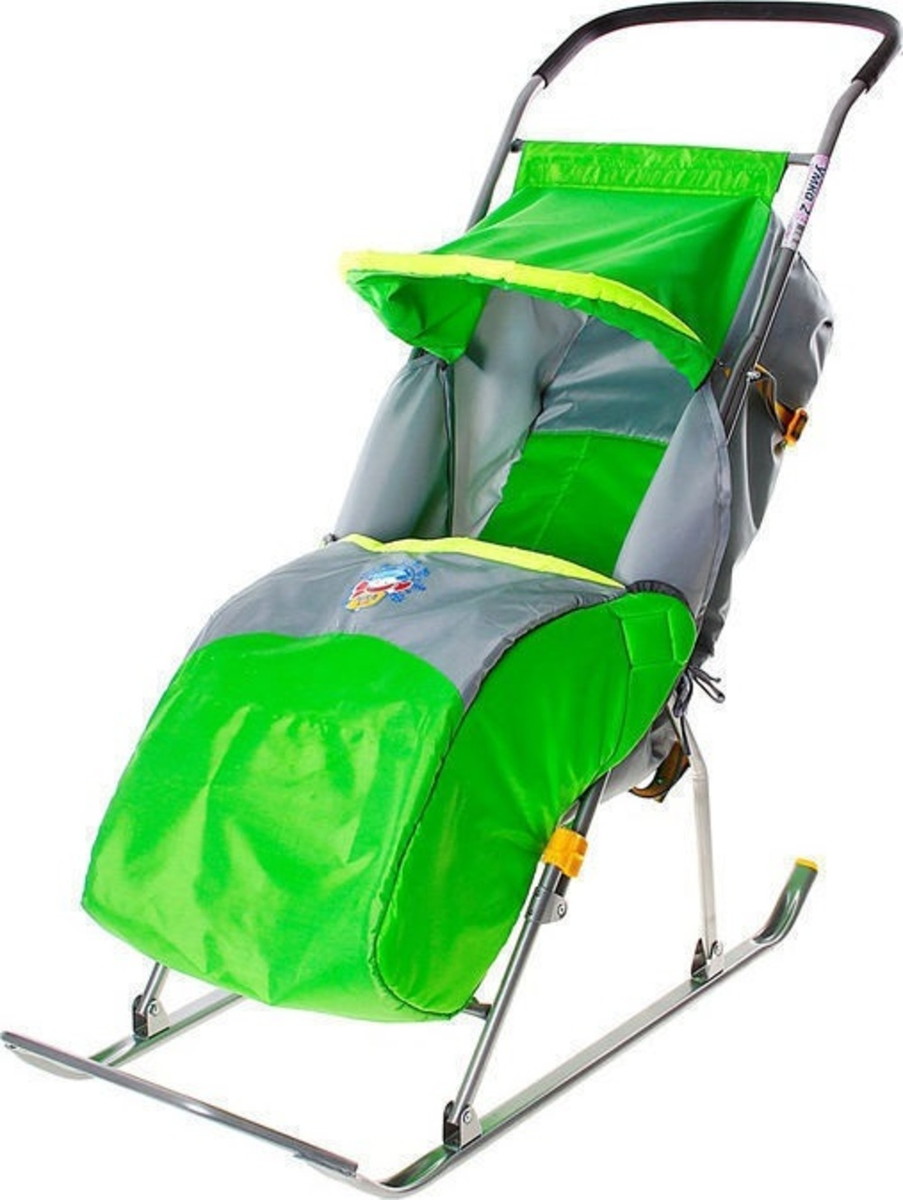 Детские санки-коляска Умка 2 зеленый