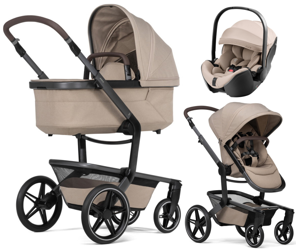 Детская коляска 3 в 1 Joolz Day 5 и автокресло Britax Roemer Baby-Safe Pro Style Teak Sandy Taupe