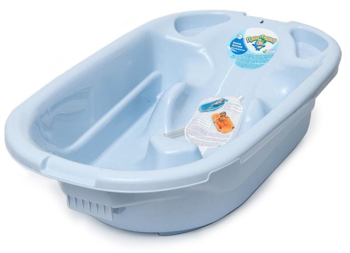 Ванна детская Пластишка анатомическая 13008 светло-голубой