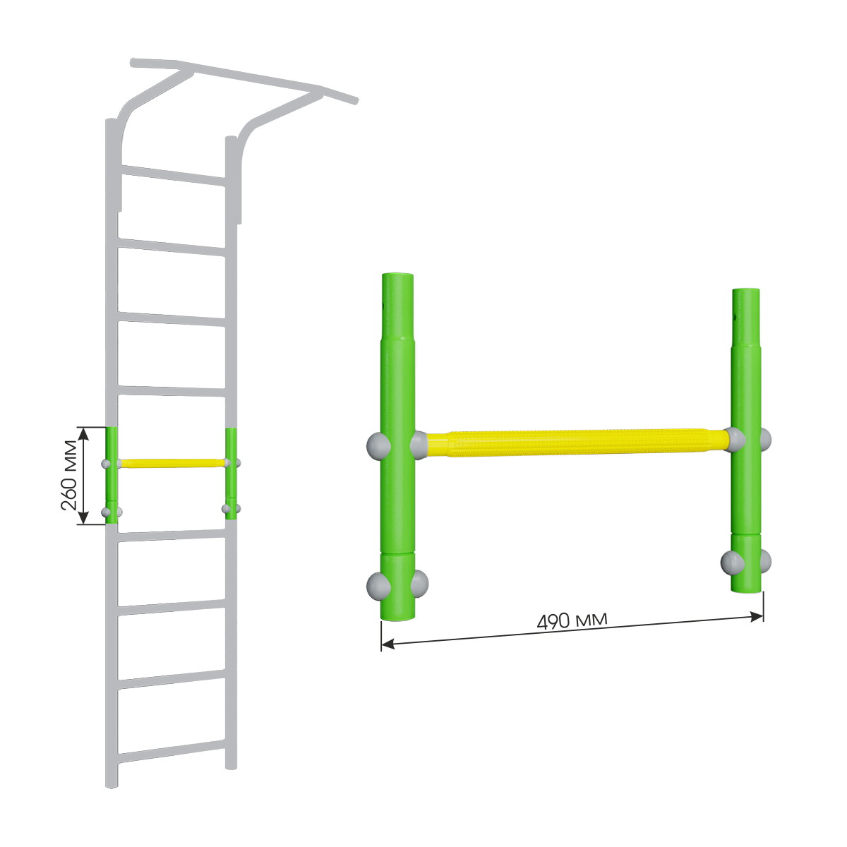 Вставка Romana для увеличения высоты 490 Dop9, 6.06.01 зеленый
