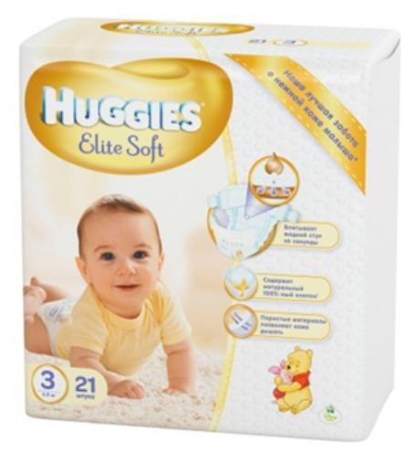 Подгузники Huggies Elite Soft (3) 5-9 кг 21 шт